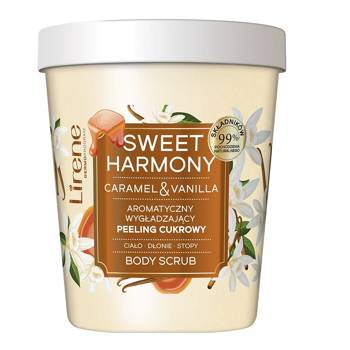 Sweet Harmony aromatyczny wygładzający peeling cukrowy Caramel & Vanilla 200g