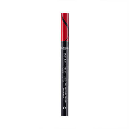 Infaillible 36h Grip Micro-Fine Brush Eyeliner wodoodporny eyeliner w pisaku 01 Obsidian Black 0.4g